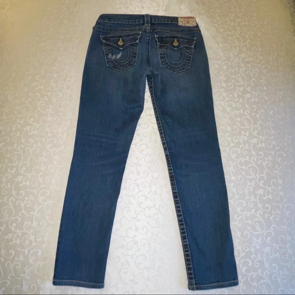 True Religion Jodie Slim Fit Skinny Low Rise Skinny Jeans - Picture 5 of 16